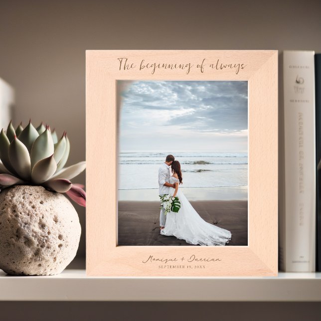 Marcos Grabados El principio de siempre | Monograma de recién casa (Subido por el creador)