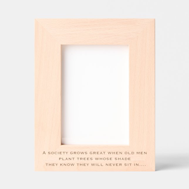 Marcos Grabados El proverbio griego de jardinería armazón (Anverso)