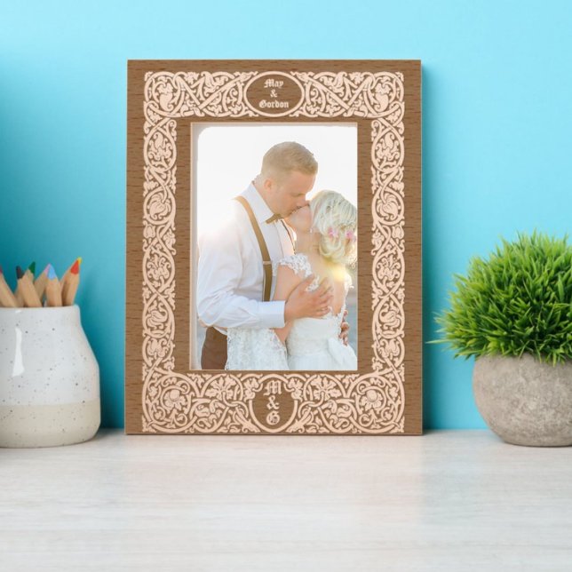 Marcos Grabados Elegante Foliage y borde floral (Subido por el creador)