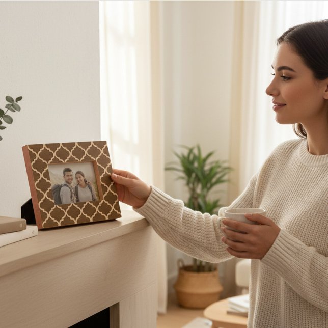 Marcos Grabados Elegante patrón geométrico moderno Madera (Subido por el creador)