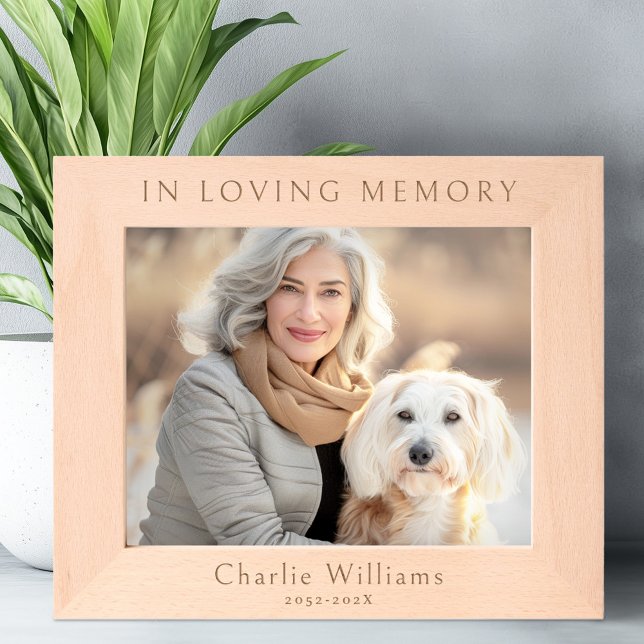 Marcos Grabados En fechas de nombres de memoria amorosas (In loving memory name dates etched frames)