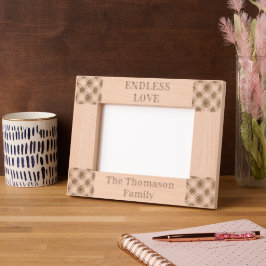Marcos Grabados Endless Love Personalizado Family Name Picture Fra