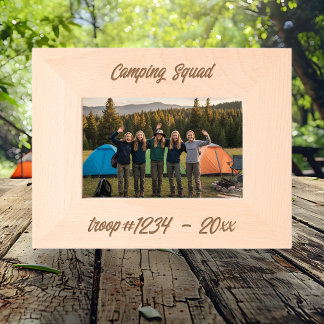 Marcos Grabados Equipo de Camping para Tropas de Girl Scout