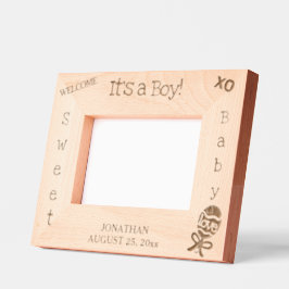 Marcos Grabados Es un niño bebé Rattle Nacimientos 6 x 4, 7 x 5