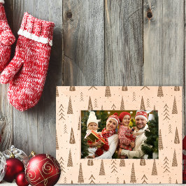 Marcos Grabados Espectacular patrón de árbol de Navidad