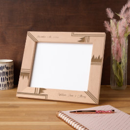 Marcos Grabados Estilo Geométrico Nombre Personalizado Láser de Ma