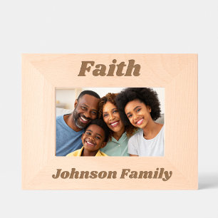 Marcos Grabados Faith Apellido Simple Cute Modern Family Script