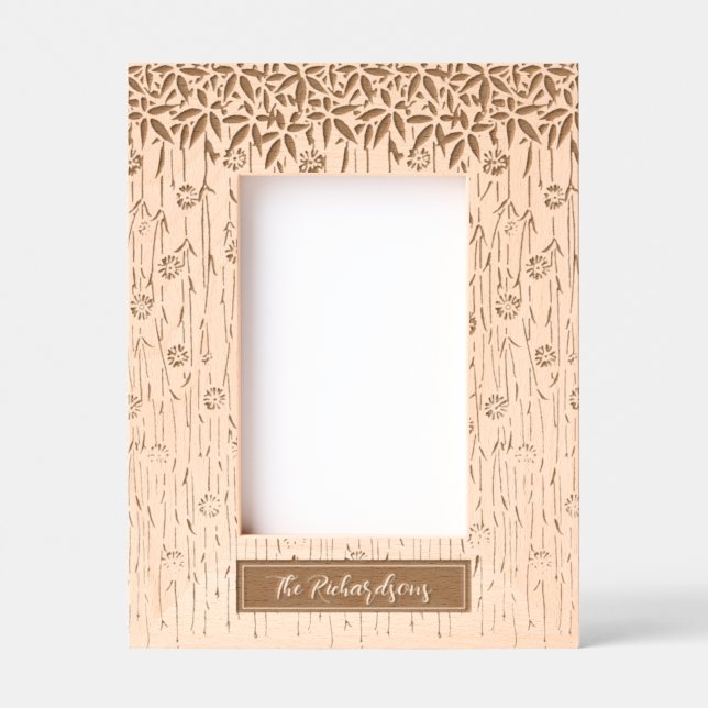 Marcos Grabados Familia floral Art Nouveau (Anverso)