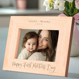 Marcos Grabados Feliz Día de la Primera Madre Personalizada