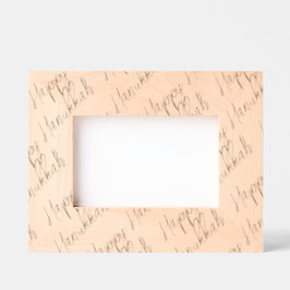 Marcos Grabados Feliz Hanukkah Etched Wood Typography Timeless