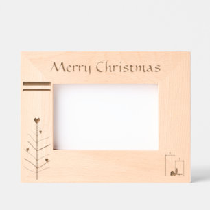 Marcos Grabados "Feliz Navidad" (6" x 4")