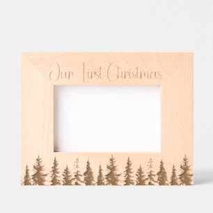 Marcos Grabados Festividad moderna Árbol de Navidad Primera Navida