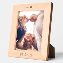 Flecha de corazón de fecha de compromiso/Boda