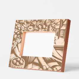 Marcos Grabados Flores artísticas por la ventana