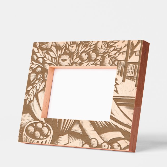 Marcos Grabados Flores artísticas por la ventana (Izquierda)