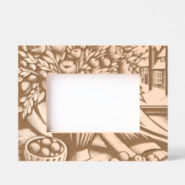 Marcos Grabados Flores artísticas por la ventana