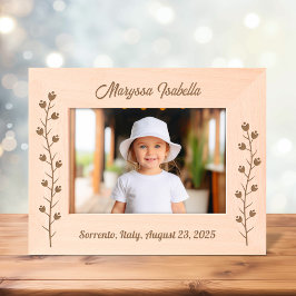 Marcos Grabados Flores delgadas Stalk 7x5