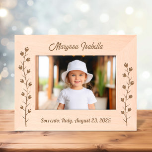 Marcos Grabados Flores delgadas Stalk 7x5