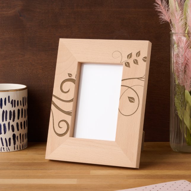 Marcos Grabados Foliage rústico deja foto botánica (Izquierda)