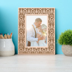 Marcos Grabados Foliage y patrón floral de Art Nouveau