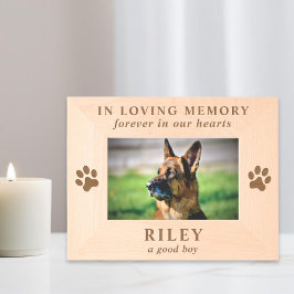 Marcos Grabados Foto conmemorativa de mascota fallecida