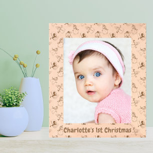 Marcos Grabados Foto del primer Navidad del bebé Patrón de muñec