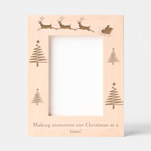 Marcos Grabados Foto familiar de Navidades Minimalistas modernos
