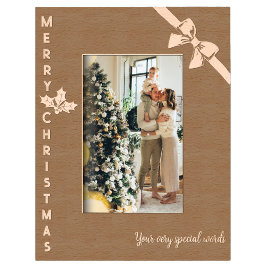 Marcos Grabados Foto personalizada de Navidad para la familia