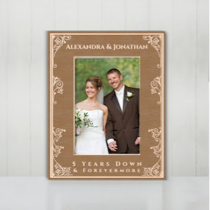 Marcos Grabados Foto romántica Boda de Forevermore recién casada E