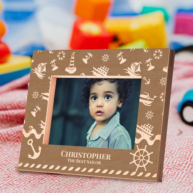 Marcos Grabados Fun Boats Sailor (Cute boats and sea elements design.)