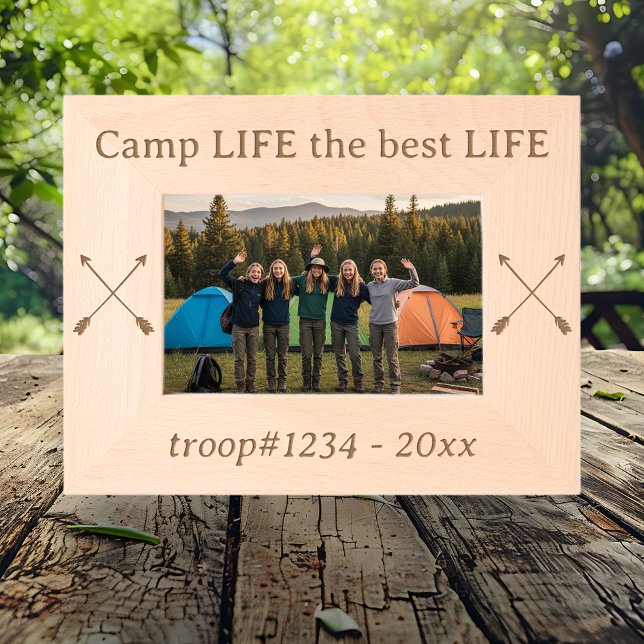 Marcos Grabados Girl Scout Camp Life the Best Life Custom (Subido por el creador)