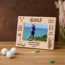 Marcos Grabados Golfista de Golf Personalizado El Agujero Es El Ob