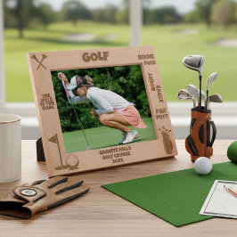 Marcos Grabados Golfista de Golf Personalizado El Agujero Es El Ob