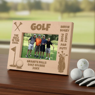 Marcos Grabados Golfista de Golf Personalizado El Hoyo Es La Meta
