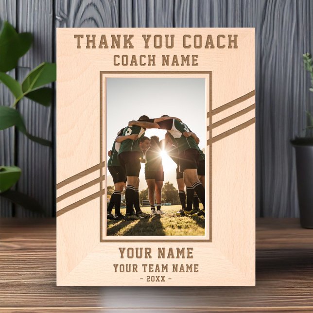 Marcos Grabados Gracias Coach Player Name Team Sports (Subido por el creador)