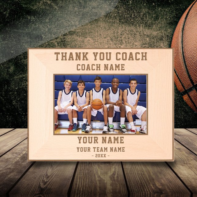 Marcos Grabados Gracias Coach Player Name Team Sports (Subido por el creador)