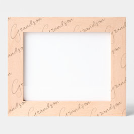 Marcos Grabados Grandson Photo Wood Frame Gift, 10x8" Landscape