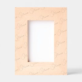 Marcos Grabados Handwritten-Style Personalized Wood Frame, 4x6,