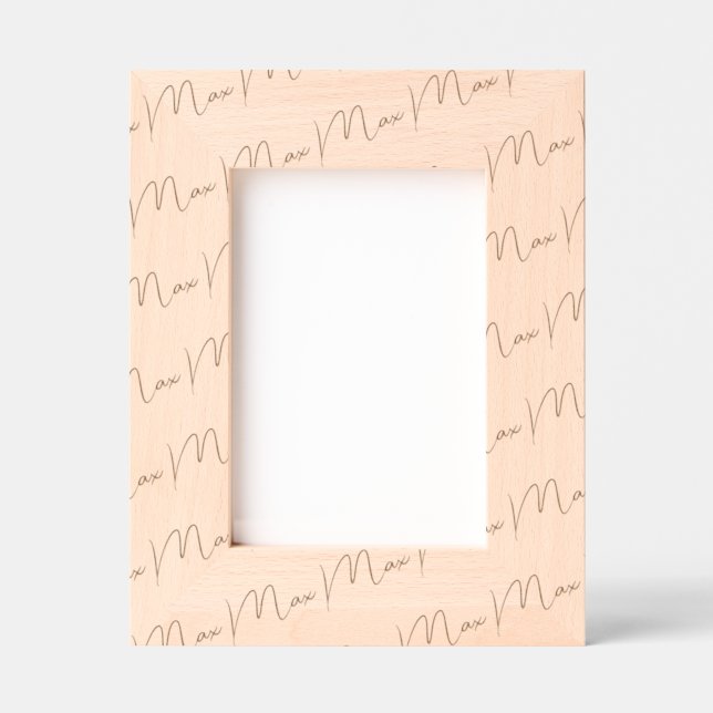Marcos Grabados Handwritten-Style Personalized Wood Frame, 5x7,  (Anverso)