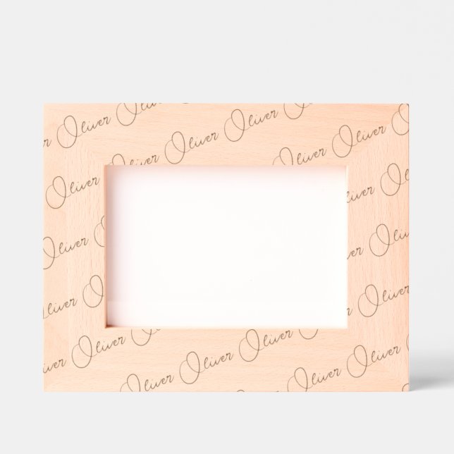Marcos Grabados Handwritten-Style Personalized Wood Frame, 7x5,  (Anverso)