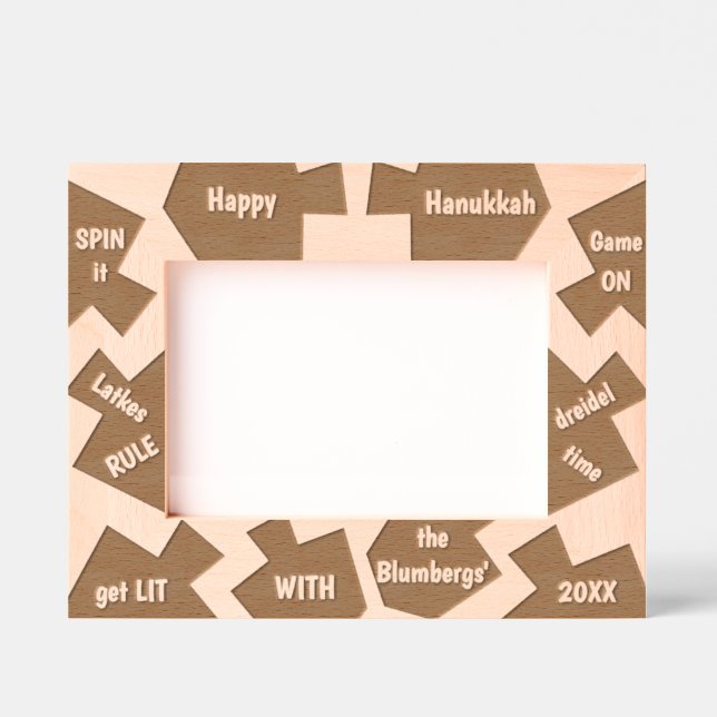 Marcos Grabados Hanukkah Dreidels Say (Anverso)