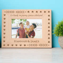 Marcos Grabados Hermosa cita Personalizado Pareja Foto Nombre Amor