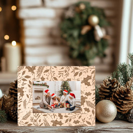 Marcos Grabados Holly Berry Wooden