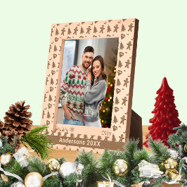 Marcos Grabados Hombre de pan de jengibre, árbol de Navidad, coraz