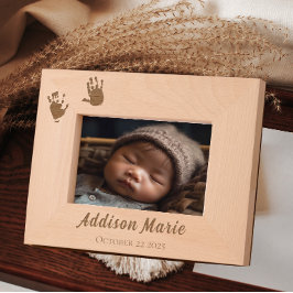 Marcos Grabados Huellas de personalizado de recién nacidos nuevos 