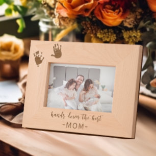Marcos Grabados Huellas de personalizado para mejor mamá