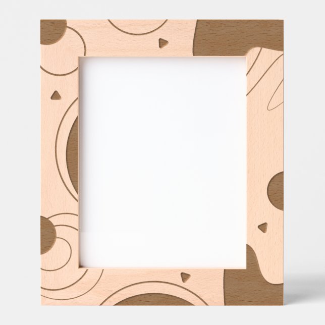 Marcos Grabados Imagen de arte de líneas geométricas de estilo (Anverso)