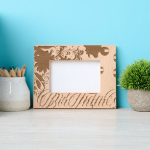 Marcos Grabados Imagen grabada personalizada, foto de Frame SILVER