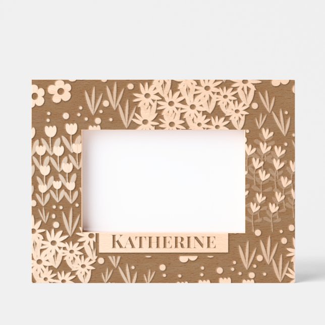 Marcos Grabados Jardín floral (Anverso)