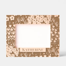 Marcos Grabados Jardín floral